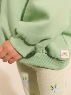 Truien En Breisels|Sweaters En Hoody´S|Next Grijs-groen - Sweatshirt met ronde hals (3 mnd-7 jr)