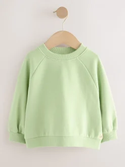 Truien En Breisels|Sweaters En Hoody´S|Next Grijs-groen - Sweatshirt met ronde hals (3 mnd-7 jr)