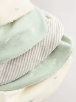 Slabbetjes*Next - Verpakking met 5 babyslabbetjes Grijs-groen