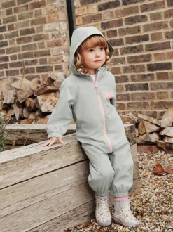 Jassen, Jacks En Kinderwagenpakjes|Jassen En Jacks*Next Grijs-groen - Waterbestendig regenpak met print (3 mnd-7 jr)