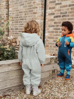 Jassen, Jacks En Kinderwagenpakjes|Jassen En Jacks*Next Grijs-groen - Waterbestendig regenpak met print (3 mnd-7 jr)