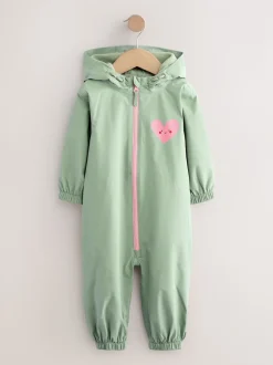 Jassen, Jacks En Kinderwagenpakjes|Jassen En Jacks*Next Grijs-groen - Waterbestendig regenpak met print (3 mnd-7 jr)