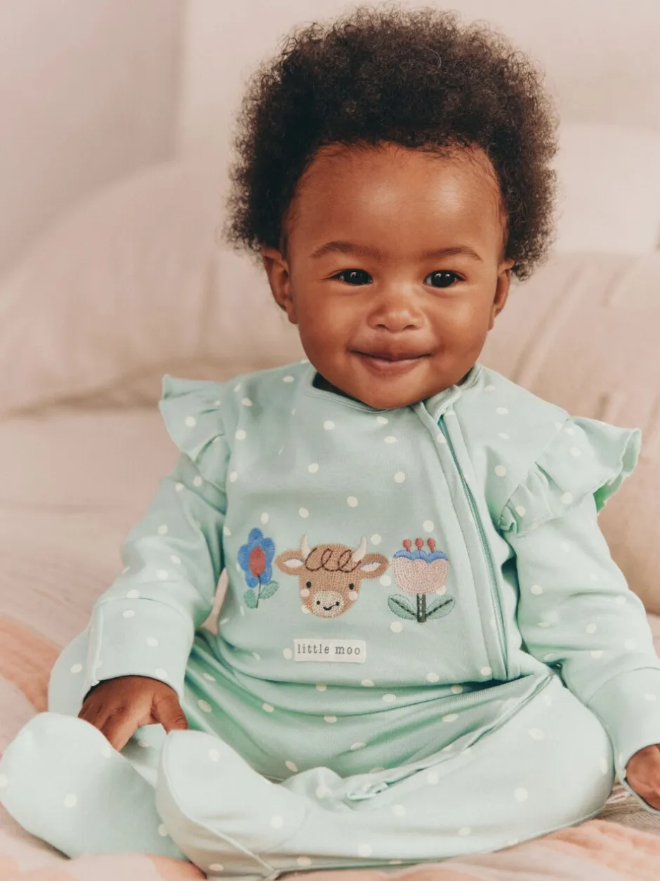 Babypakjes En Babypyjama's|Next Grijs-groen - 2-weg slaappakjes met ritssluiting, set van 3 (0-2jr)