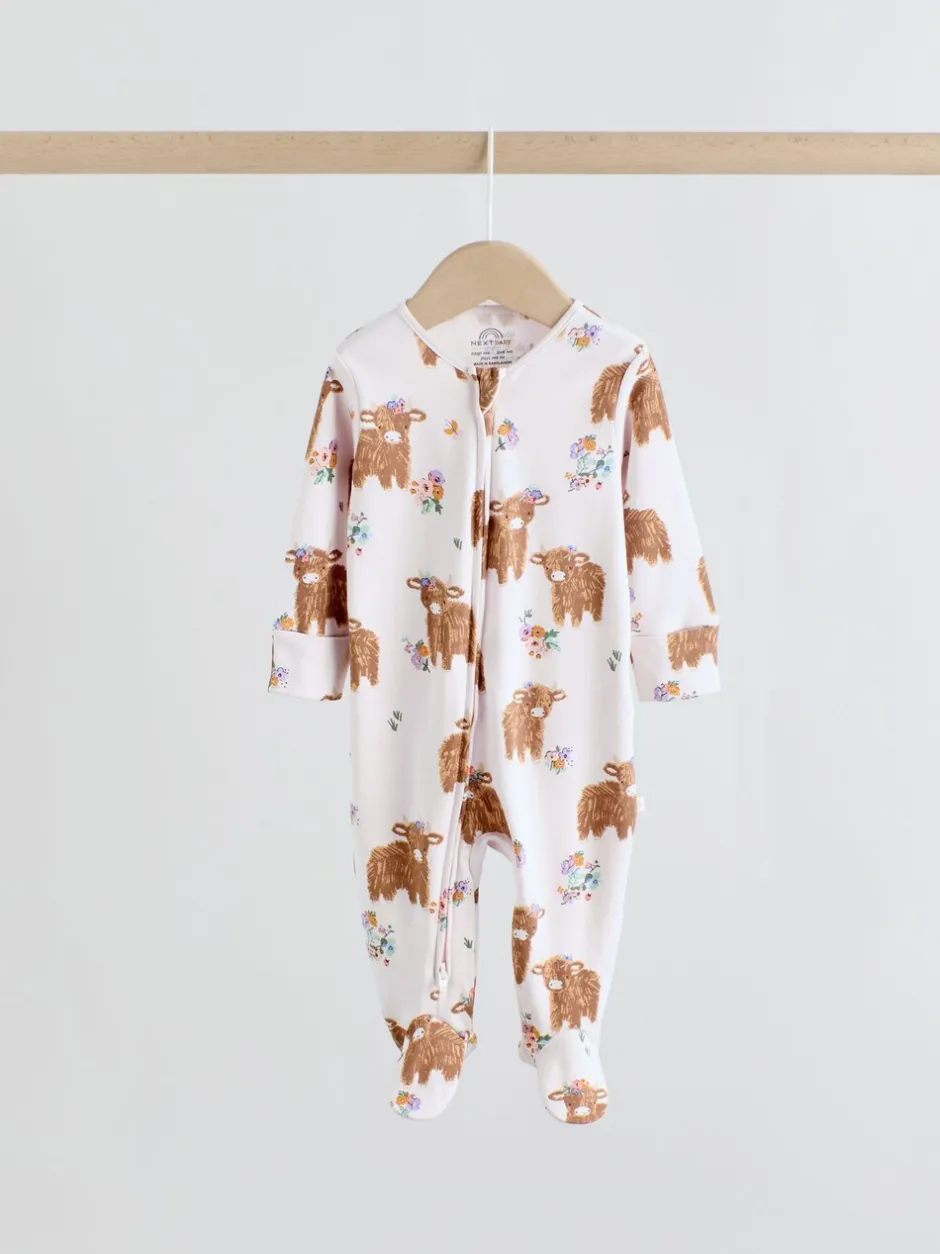 Babypakjes En Babypyjama's|Next Grijs-groen - 2-weg slaappakjes met ritssluiting, set van 3 (0-2jr)