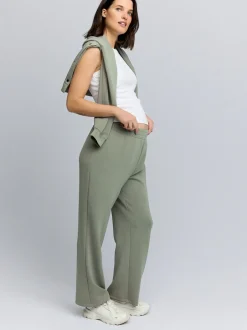 Leggings En Joggingbroeken|Moederschap|Next Grijs-groen - Zwangerschapsjoggingbroek met wijde pijpen