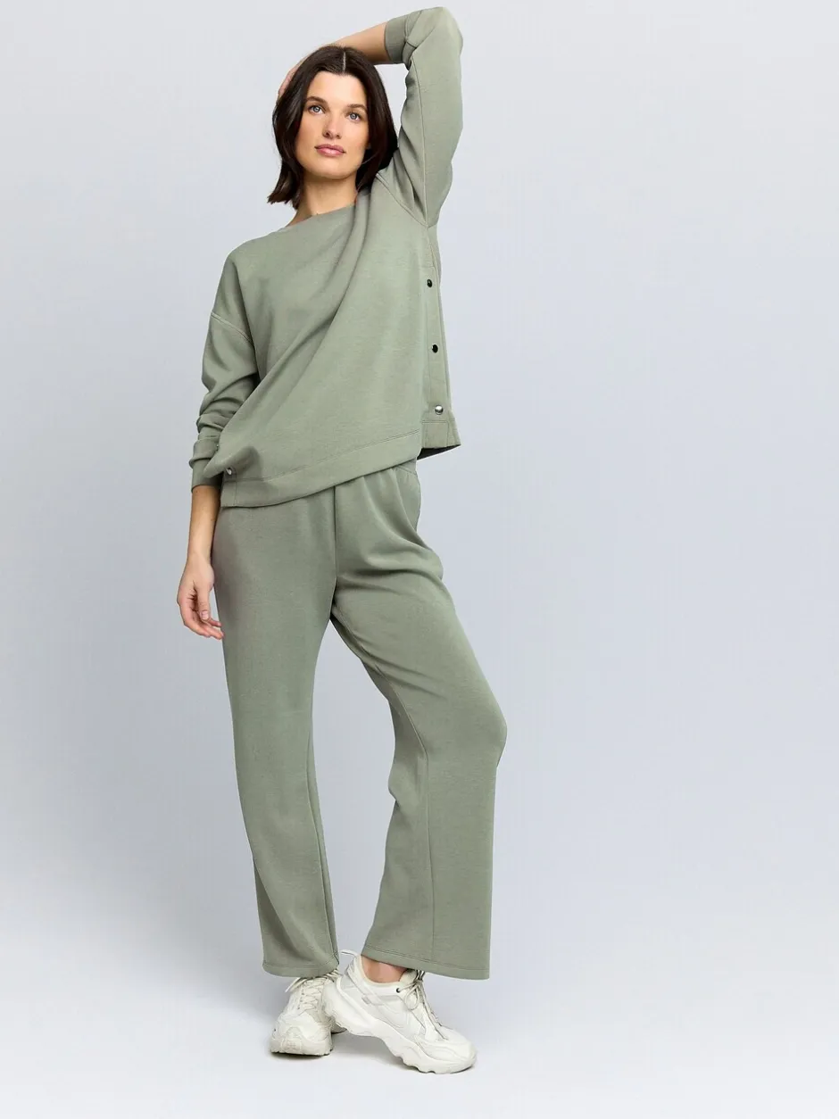 Leggings En Joggingbroeken|Moederschap|Next Grijs-groen - Zwangerschapsjoggingbroek met wijde pijpen