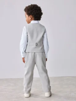 Kostuums En Herenvesten|Baker by Ted Baker - set van gilet, overhemd en broek Grijs/marineblauw