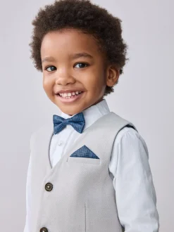 Kostuums En Herenvesten|Baker by Ted Baker - set van gilet, overhemd en broek Grijs/marineblauw