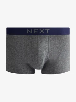 Ondergoed|Ondergoed*Next - Verpakking van 4 - Hipster boxershorts van 100% katoen Grijs/marineblauw