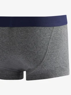 Ondergoed|Ondergoed*Next - Verpakking van 4 - Hipster boxershorts van 100% katoen Grijs/marineblauw