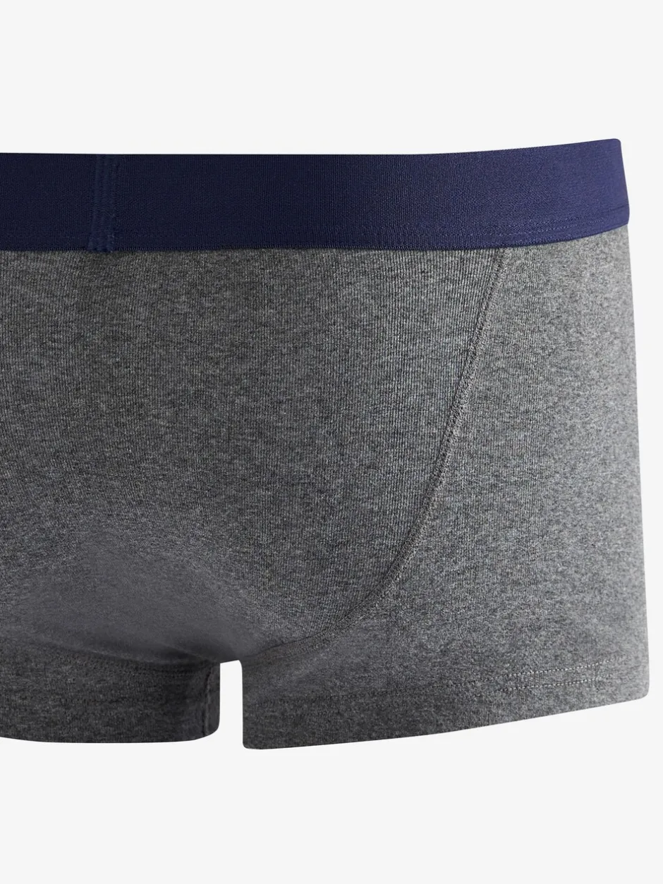 Ondergoed|Ondergoed*Next - Verpakking van 4 - Hipster boxershorts van 100% katoen Grijs/marineblauw