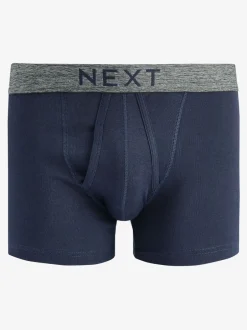 Ondergoed|Ondergoed*Next - Verpakking van 10 - A-frontboxershorts van 100% zuiver katoen Grijs/marineblauw
