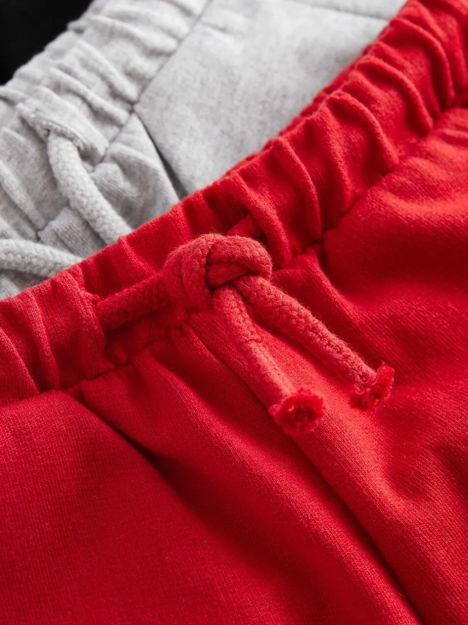 Shorts|Shorts|Next - Verpakking van 5 jersey shorts (3mnd -7jr) Grijs/marineblauw/rood