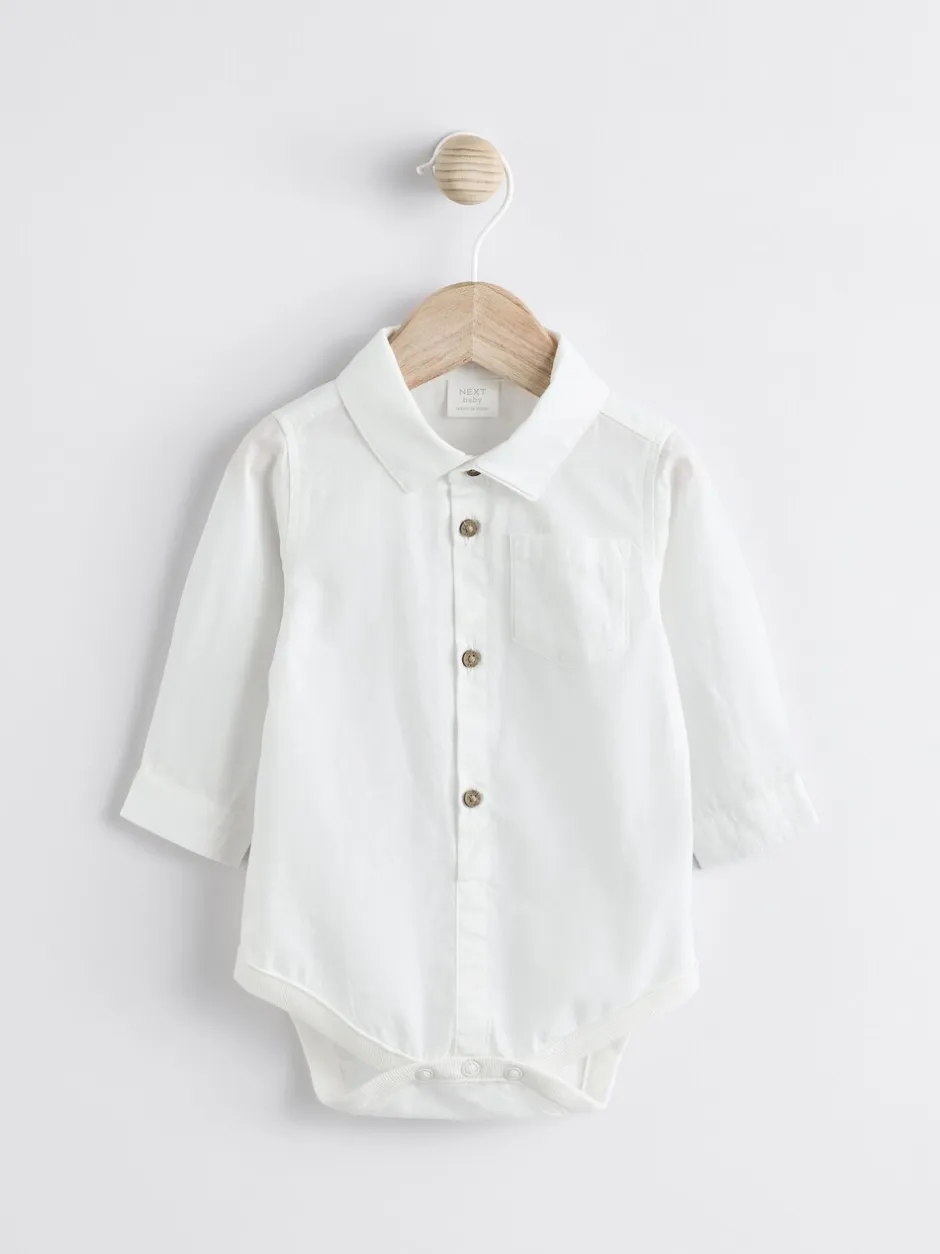 Sets En Combisets|Rompertjes En Tuinbroeken*Next Grijs/wit - Set met bretelbroeken en Bodysuit van geweven katoen voor baby's (0mnd-3jr)