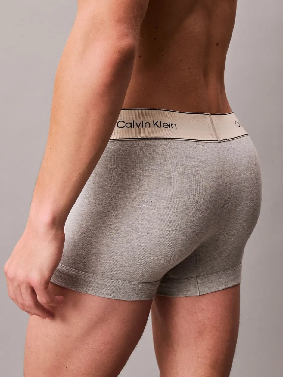 Ondergoed|Ondergoed|Calvin Klein - Heritage Cotton Stretch Boxer Briefs 3 Pack Grijs/wit/crème