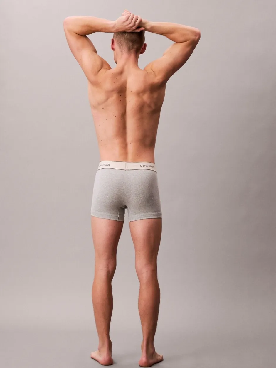 Ondergoed|Ondergoed|Calvin Klein - Heritage Cotton Stretch Boxer Briefs 3 Pack Grijs/wit/crème