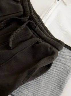 Tops|Joggingbroeken|Next - Set van poloshirt met lange mouwen en joggingbroek (3mnd-7jr) Grijs/witte rits