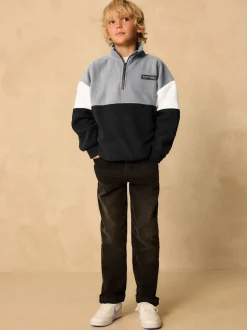 Jassen En Jacks|Sweaters En Hoody´S*Next - Fleece met trechterkraag (3-16jr) Grijs/zwart