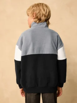 Jassen En Jacks|Sweaters En Hoody´S*Next - Fleece met trechterkraag (3-16jr) Grijs/zwart