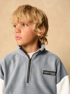Jassen En Jacks|Sweaters En Hoody´S*Next - Fleece met trechterkraag (3-16jr) Grijs/zwart
