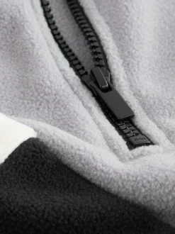 Jassen En Jacks|Sweaters En Hoody´S*Next - Fleece met trechterkraag (3-16jr) Grijs/zwart