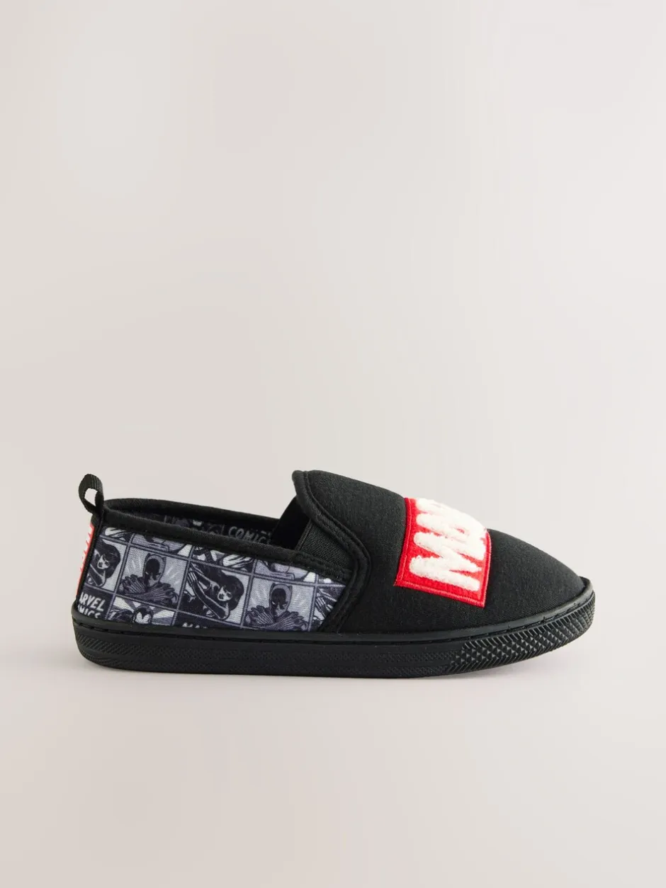 Pantoffels*Next Grijs/zwart - Marvel pantoffels met omgevende zool