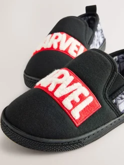 Pantoffels*Next Grijs/zwart - Marvel pantoffels met omgevende zool