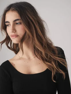 Tops En T-Shirts|The Set - 3 Pack Ribbed Long Sleeve Bodysuits Grijs/zwart/wit