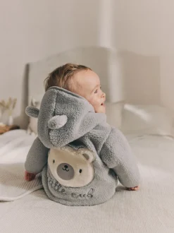 Jassen, Jacks En Kinderwagenpakjes|Jassen En Jacks|Next Grijze beer - Knusse Borg Fleece Babyjack