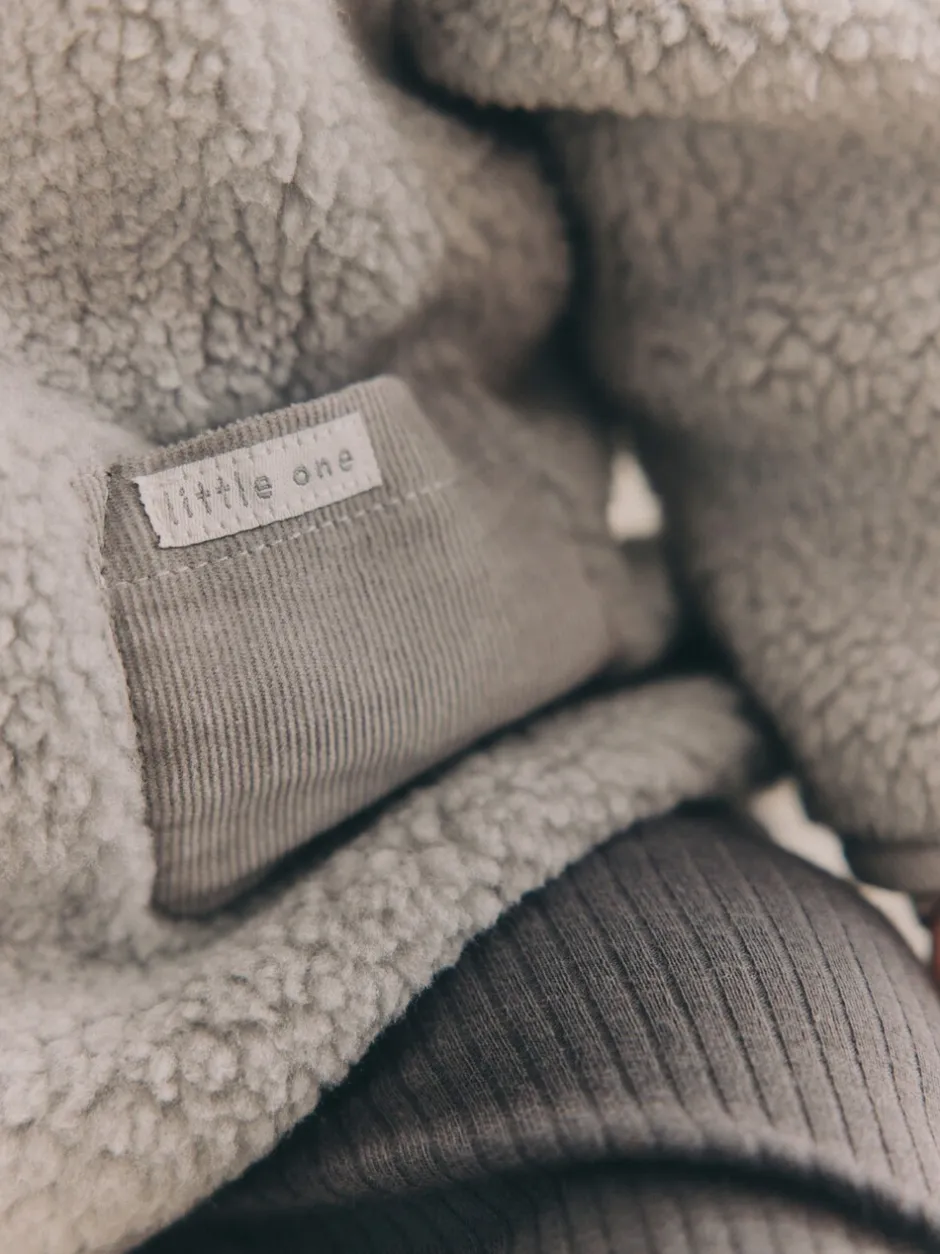 Jassen, Jacks En Kinderwagenpakjes|Jassen En Jacks|Next Grijze beer - Knusse Borg Fleece Babyjack