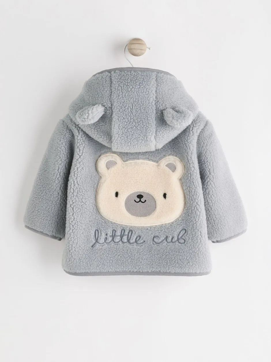Jassen, Jacks En Kinderwagenpakjes|Jassen En Jacks|Next Grijze beer - Knusse Borg Fleece Babyjack
