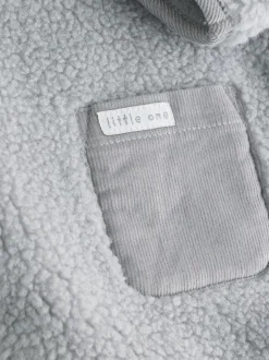 Jassen, Jacks En Kinderwagenpakjes|Jassen En Jacks|Next Grijze beer - Knusse Borg Fleece Babyjack