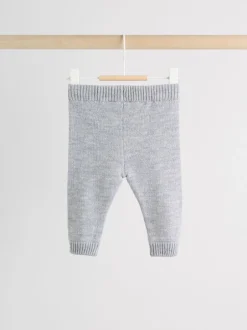 Truien En Breisels|Next Grijze beer - Set van gebreide top en legging (0mnd -2jr)