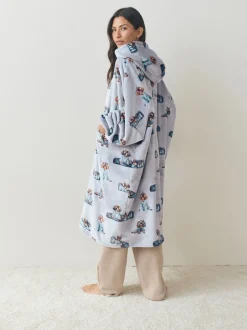 Loungewear|Next Grijze Charlie the Cockapoo - Oversized dekenhoody