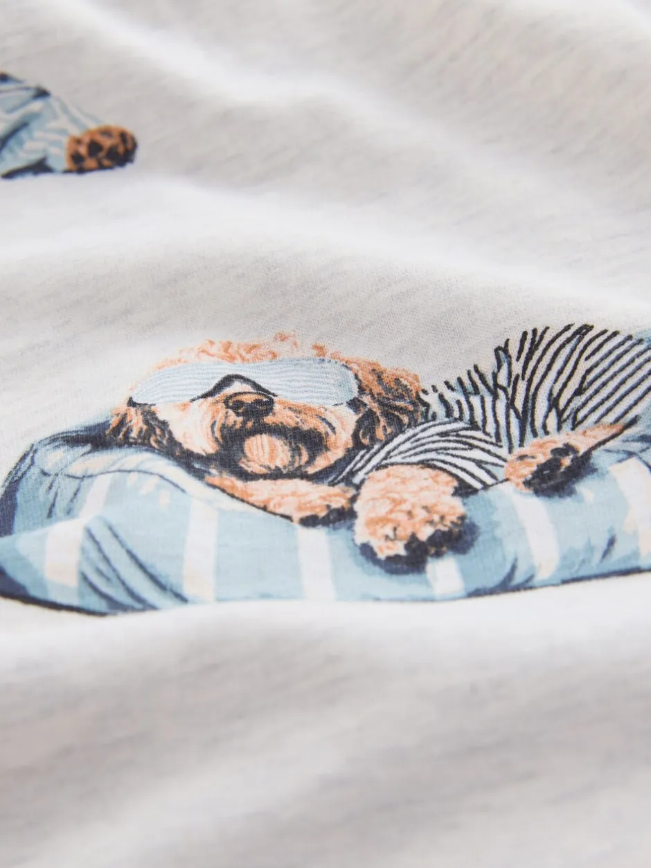 Pyjama's|Loungewear|Next Grijze Charlie the Cockapoo - Pyjama met lange mouwen