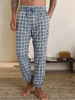 Loungewear|Pyjama's|Next - MotionFlex - Behaaglijke pyjamabroek met boorden Grijze Grindle-ruit