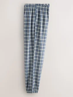 Loungewear|Pyjama's|Next - MotionFlex - Behaaglijke pyjamabroek met boorden Grijze Grindle-ruit