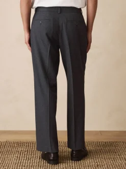 Formele Broek*Next Grijze textuur - Straight fit - Smart Textured Trousers