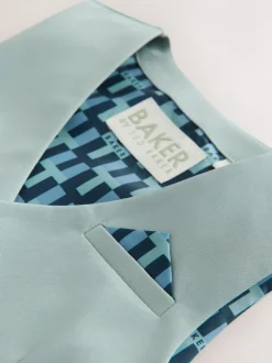Kostuums En Herenvesten|Baker by Ted Baker - set van overhemd, gilet en short Groen