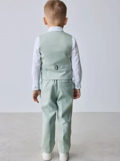 Kostuums En Herenvesten*Baker by Ted Baker - set van gilet, overhemd en broek Groen