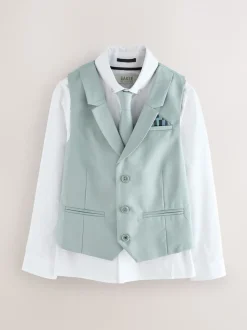Kostuums En Herenvesten|Baker by Ted Baker - Waistcoat, Shirt And Tie Set Groen