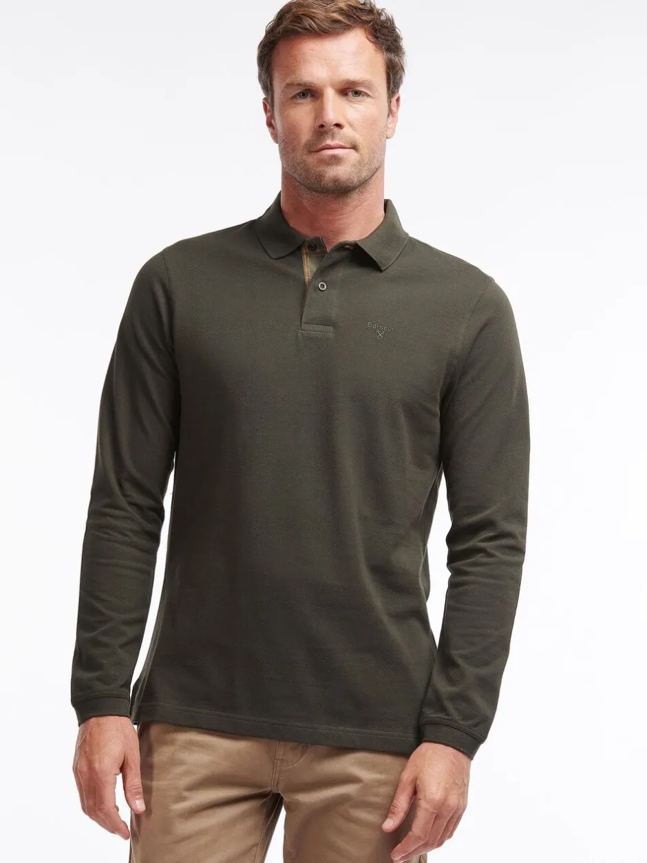 Poloshirts*Barbour - ® - Essential sport poloshirt met lange mouwen Groen