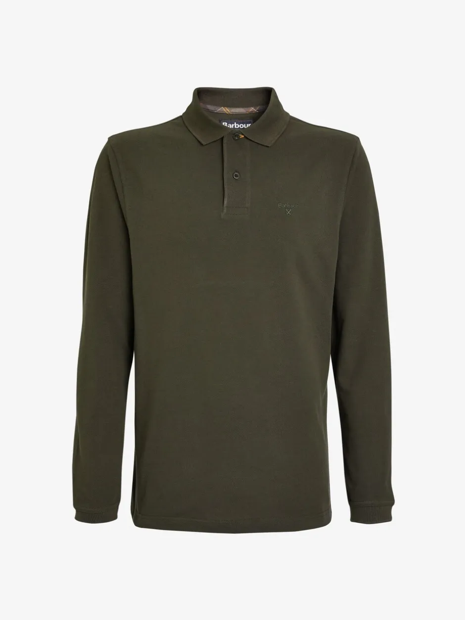 Poloshirts*Barbour - ® - Essential sport poloshirt met lange mouwen Groen