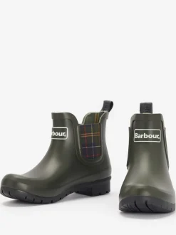 Laarzen*Barbour - ® Tartan Check Kingham Chelsea Wellington Boots Groen