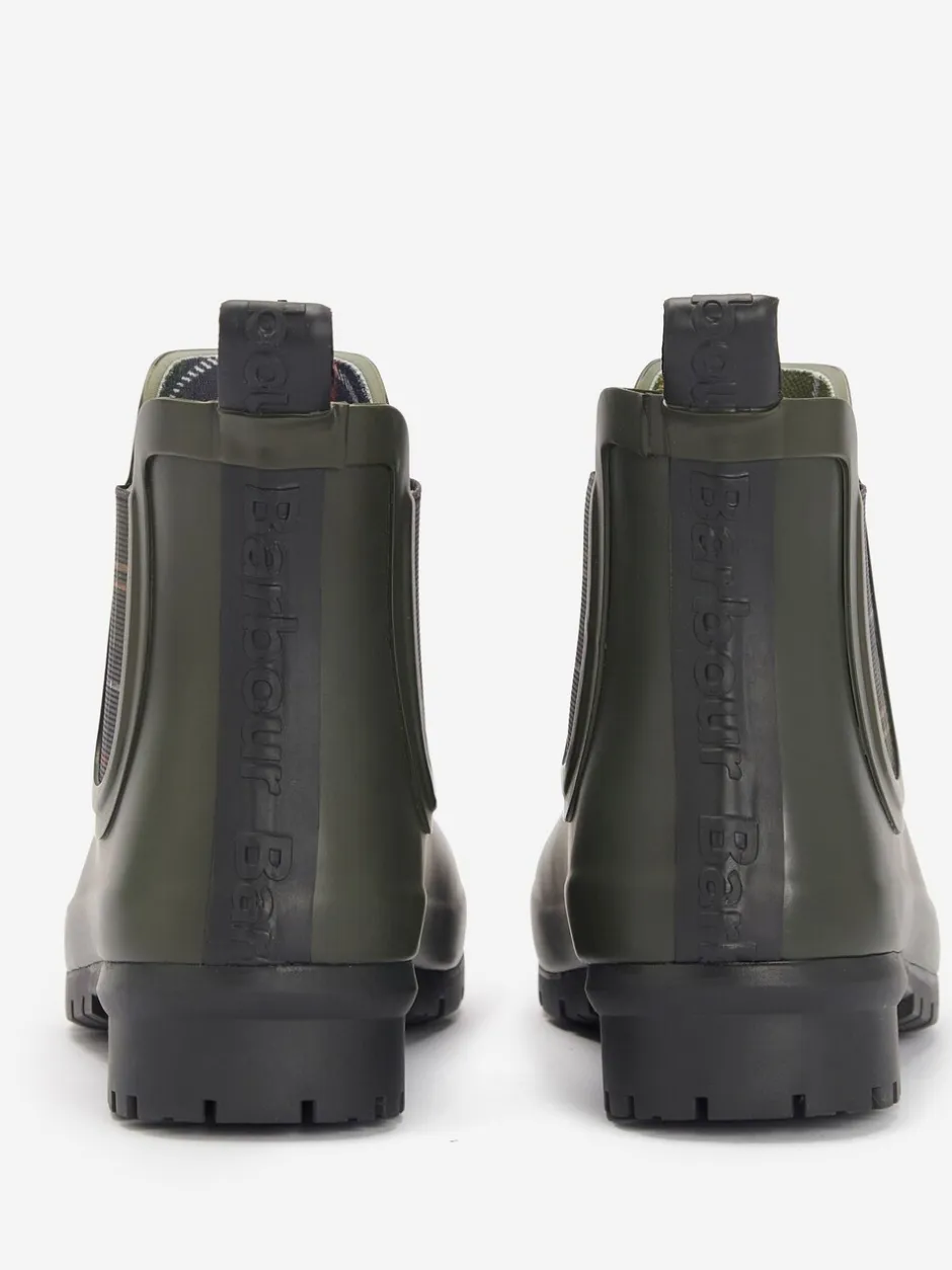 Laarzen*Barbour - ® Tartan Check Kingham Chelsea Wellington Boots Groen