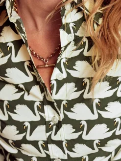 Blouses En Overhemden*Boden - - Sienna katoenen overhemd Groen