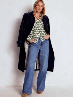 Blouses En Overhemden*Boden - - Sienna katoenen overhemd Groen