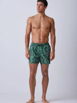 Badkleding*BOSS - Piranha Printed Swim Shorts Groen