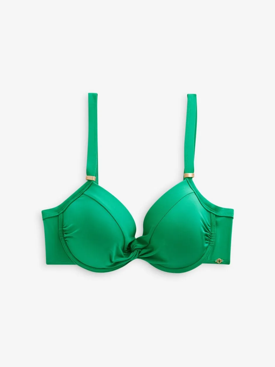 Badkleding*Next Groen - Buikcorrigerende bikinitop met vulling en beugel