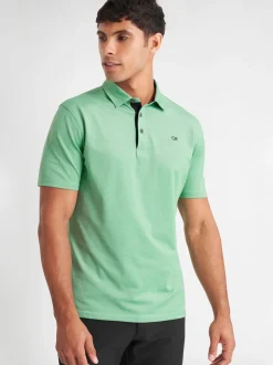 Poloshirts|Calvin Klein Golf Groen - Uni poloshirt